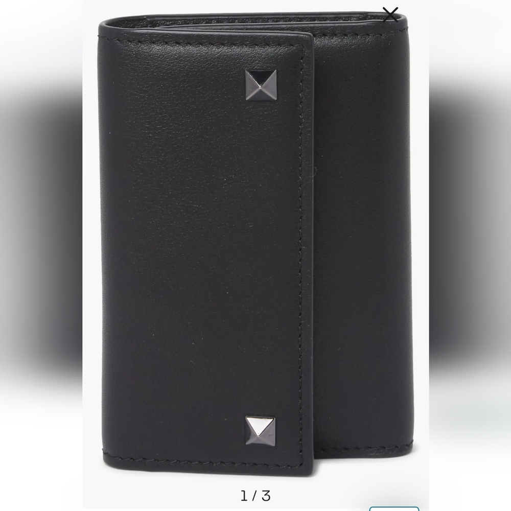Valentino Leather key case black